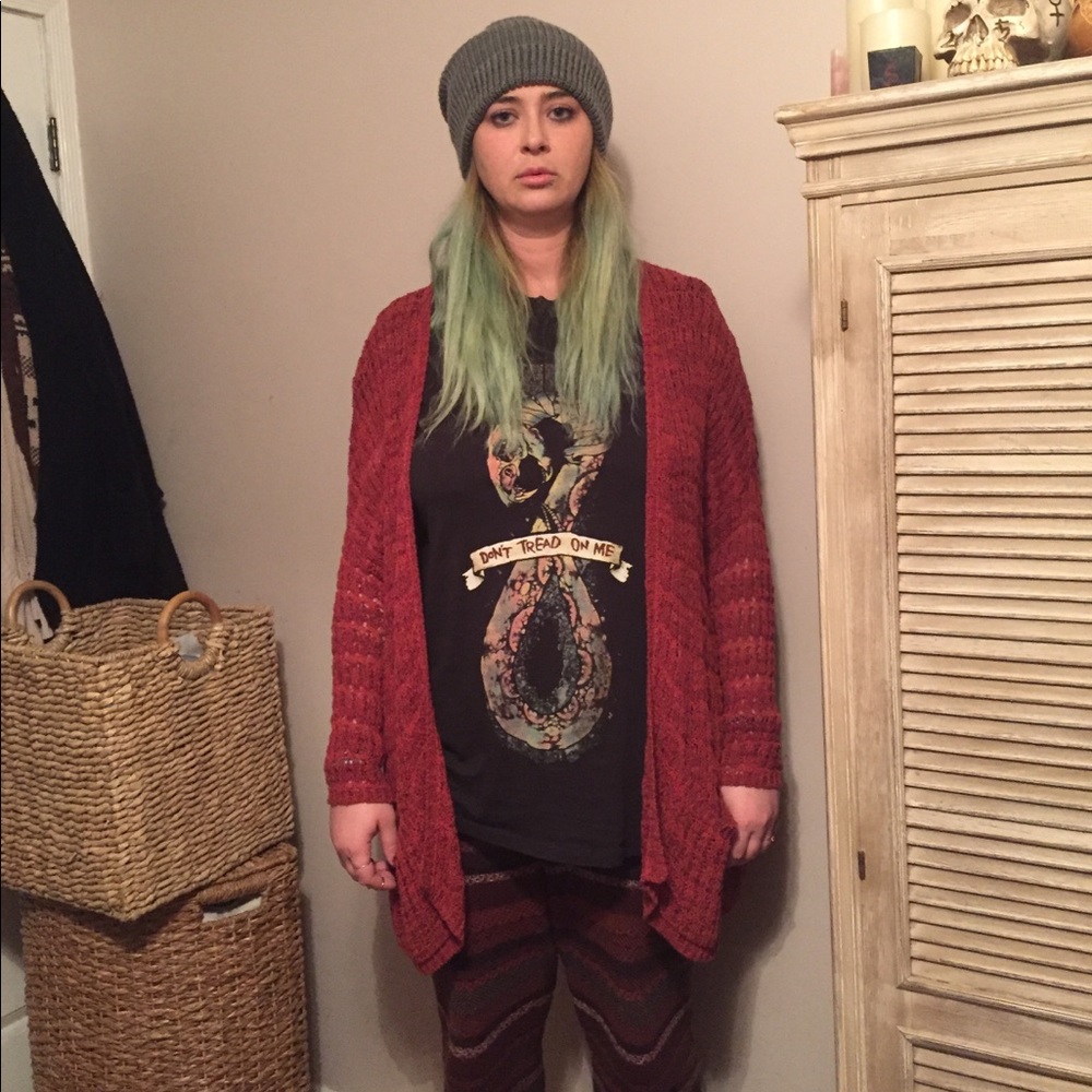 New Free People beautiful slouchy knit cardigan